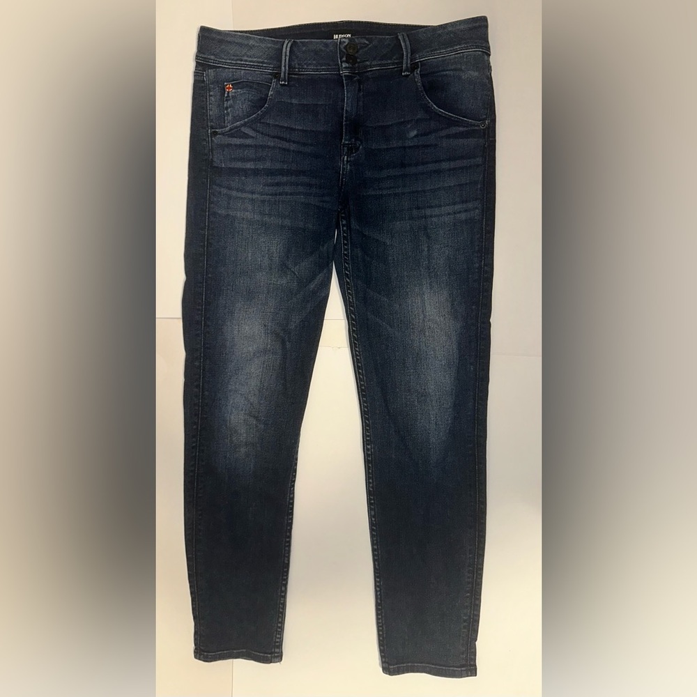 Hudson Jeans Women's Size 30 Collin‎ Flap Skinny Ankle Mid-Rise Dark Wash Denim